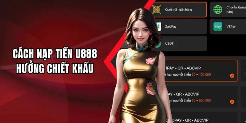 Nạp tiền u888 nhanh chóng với loại hình ví điện tử